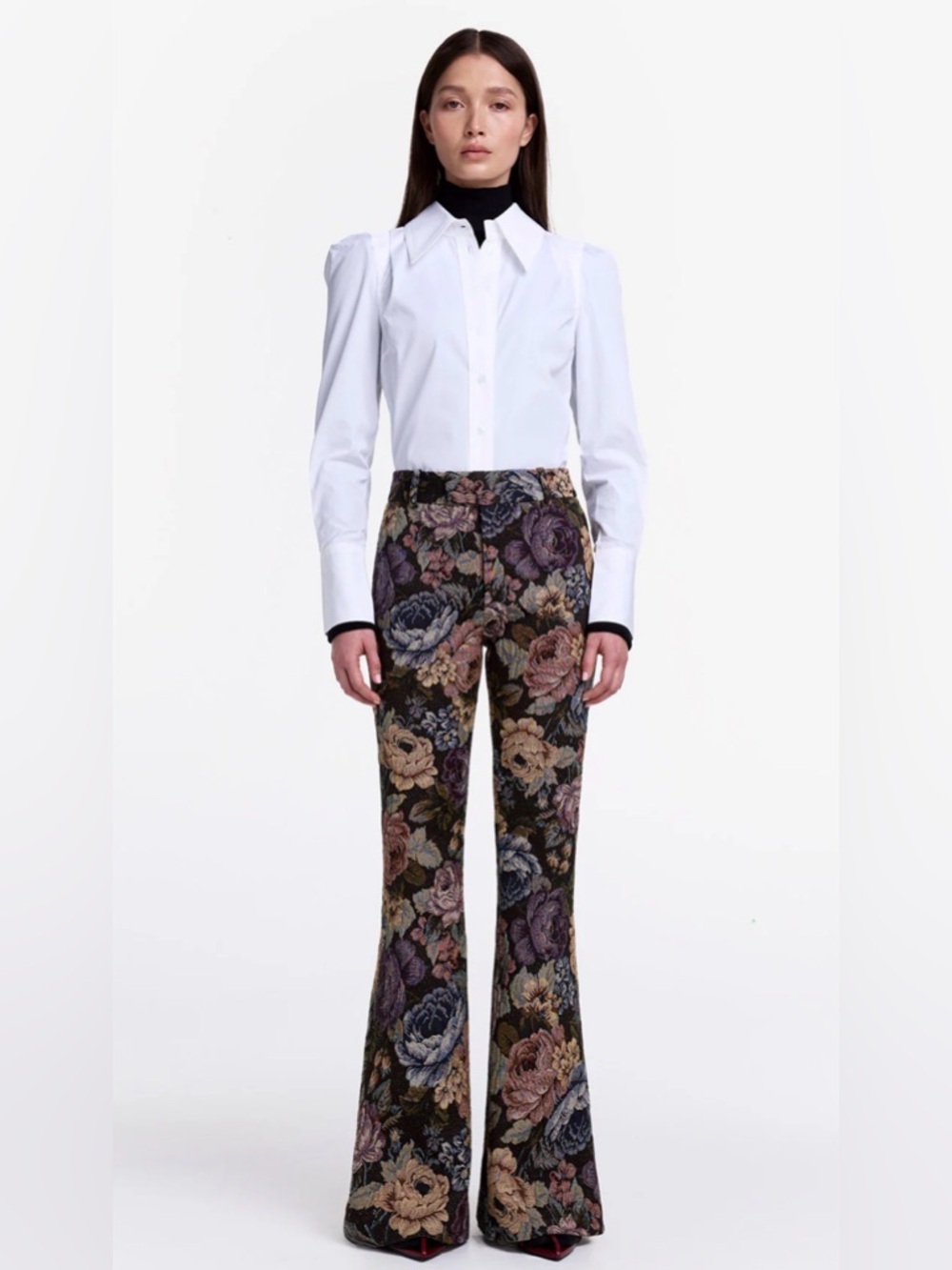 Smythe Bootcut Pant Forest Tapestry Size 4 (27) - Picture 2 of 16